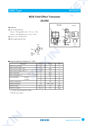 J492 Datasheet PDF KEXIN Industrial