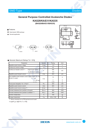 BAS29 Datasheet PDF KEXIN Industrial