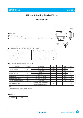 HSM88ASR Datasheet PDF KEXIN Industrial