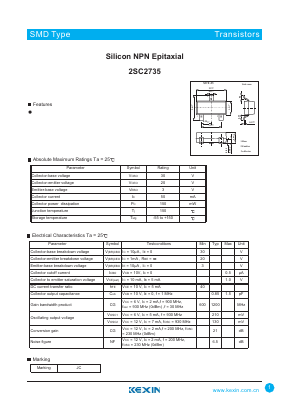 C2735 Datasheet PDF KEXIN Industrial