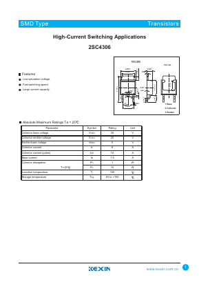 2SC4306 Datasheet PDF KEXIN Industrial