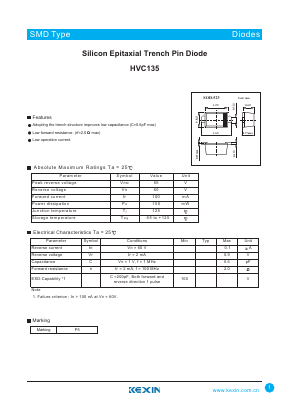 HVC135 Datasheet PDF KEXIN Industrial