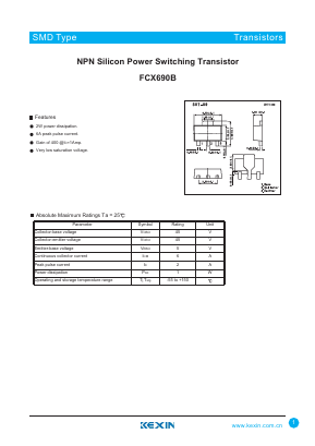 FCX690B Datasheet PDF KEXIN Industrial