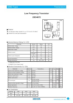 2SC4672 Datasheet PDF KEXIN Industrial