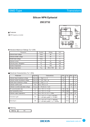 C2732 Datasheet PDF KEXIN Industrial