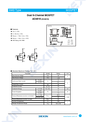 KO4818 Datasheet PDF KEXIN Industrial