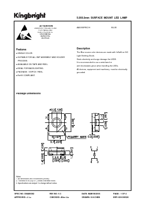 AA5060PBC-H Datasheet PDF Kingbright