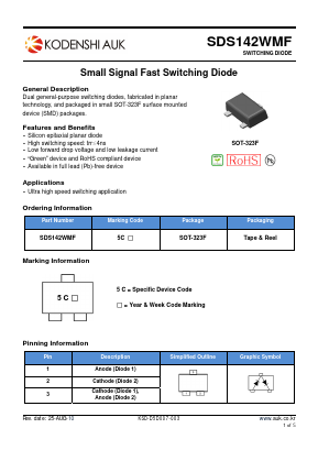 SDS142WMF Datasheet PDF Kodenshi Auk Co., LTD