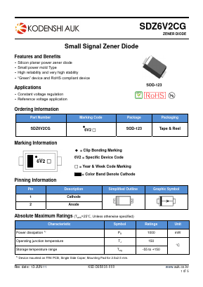 SDZ33VCG_ Datasheet PDF Kodenshi Auk Co., LTD