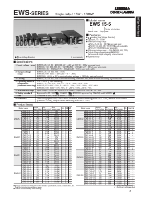 EWS100-5 Datasheet PDF DENSEI-LAMBDA