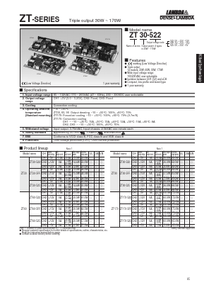 ZT60-522 Datasheet PDF DENSEI-LAMBDA