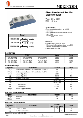 MD120A12D1 Datasheet PDF Shanghai Leiditech Electronic Technology Co., Ltd