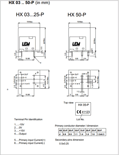 HX10-P Datasheet PDF LEM Industrial