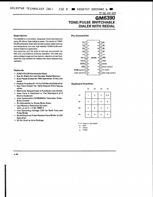 GM6390 Datasheet PDF LG