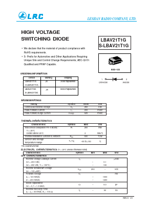S-LBAV21T3G Datasheet PDF Leshan Radio Company,Ltd