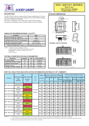 KW1-3001A26 Datasheet PDF Lucky Light Electronic