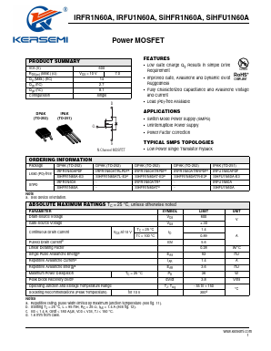 IRFR1N60APBF Datasheet PDF Lucky Light Electronic