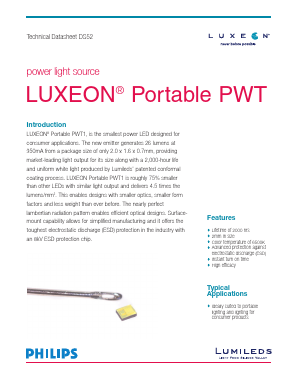 LXCLPWT1 Datasheet PDF Lumileds Lighting Company