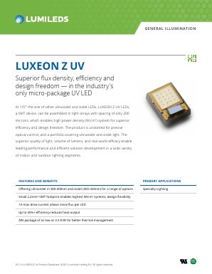 LHUV-0390-0450 Datasheet PDF Lumileds Lighting Company