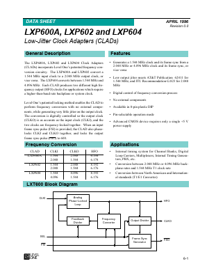 LXP600ANE Datasheet PDF Level One