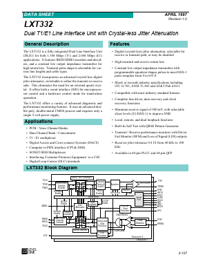 LXT332QE Datasheet PDF Level One