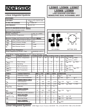 LS5908 Datasheet PDF Linear Integrated System