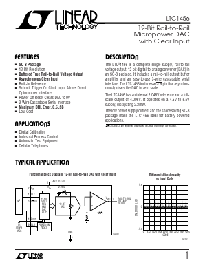 LTC1456CN8 Datasheet PDF Linear Technology