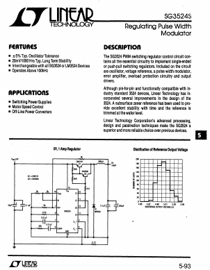 SG3524S Datasheet PDF Linear Technology