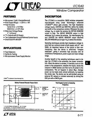 LTC1042C Datasheet PDF Linear Technology