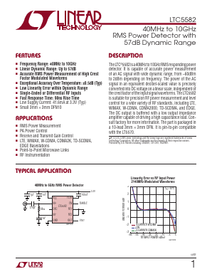 LTC5582IDDTRPBF Datasheet PDF Linear Technology