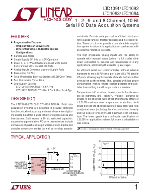 LTC1093A Datasheet PDF Linear Technology