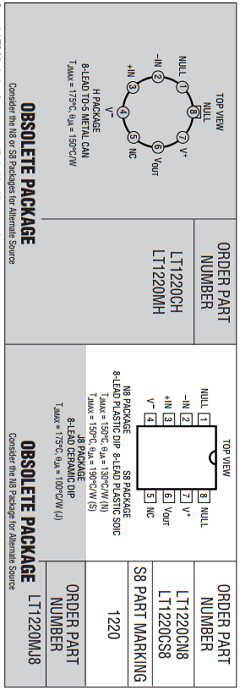 LT1220 Datasheet PDF Linear Technology