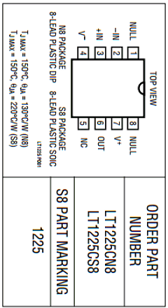 LT1225 Datasheet PDF Linear Technology
