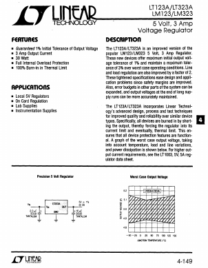 LM123K Datasheet PDF Linear Technology