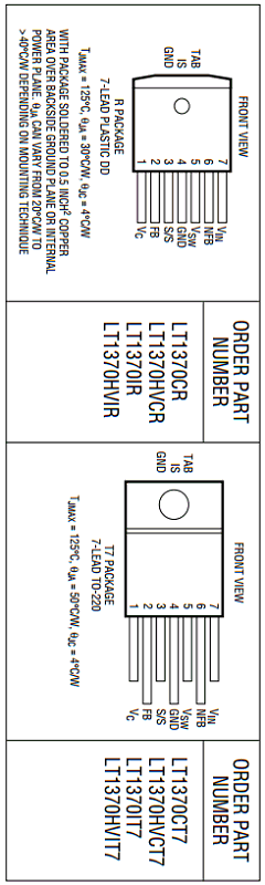 LT1370HVCT7 Datasheet PDF Linear Technology