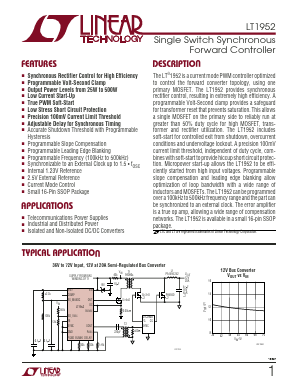 LT1952EGN Datasheet PDF Linear Technology