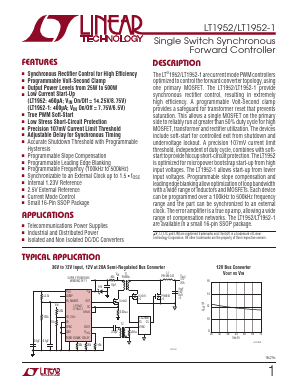 LT1952IGN-1-TR Datasheet PDF Linear Technology