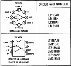 LT318H Datasheet PDF Linear Technology