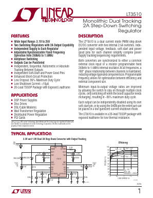 LT3510EFE-TRPBF Datasheet PDF Linear Technology