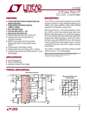 LT3782 Datasheet PDF Linear Technology