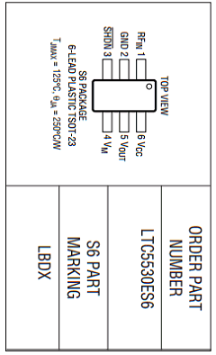 LTC5530ES6 Datasheet PDF Linear Technology