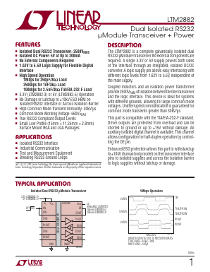 LTM2882Y-3 Datasheet PDF Linear Technology