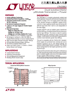 LTM2882-3 Datasheet PDF Linear Technology