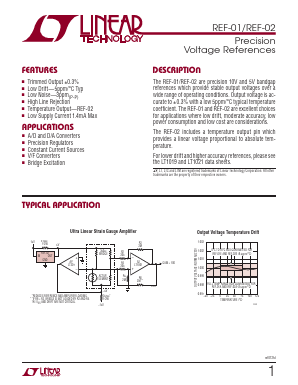 REF01CN8-PBF Datasheet PDF Linear Technology