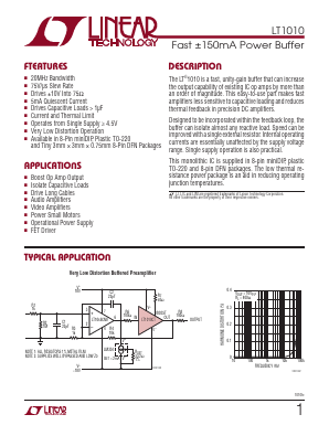 LT1010CT Datasheet PDF Linear Technology