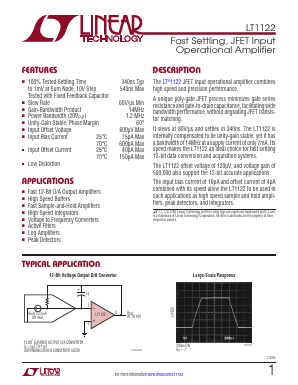 LT1122CMJ8 Datasheet PDF Linear Technology