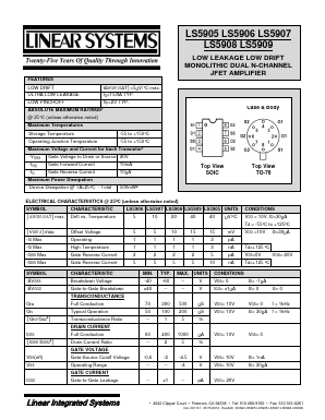 LS5906 Datasheet PDF Linear Technology