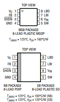 LT1307CMS8 Datasheet PDF Linear Technology