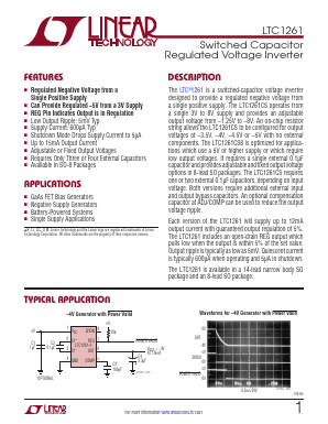LTC1261CS8-4.5 Datasheet PDF Linear Technology