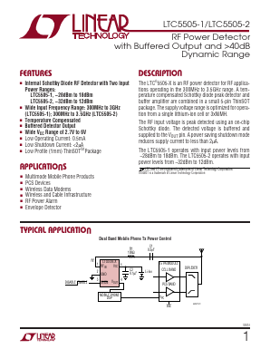LTC5505-1 Datasheet PDF Linear Technology